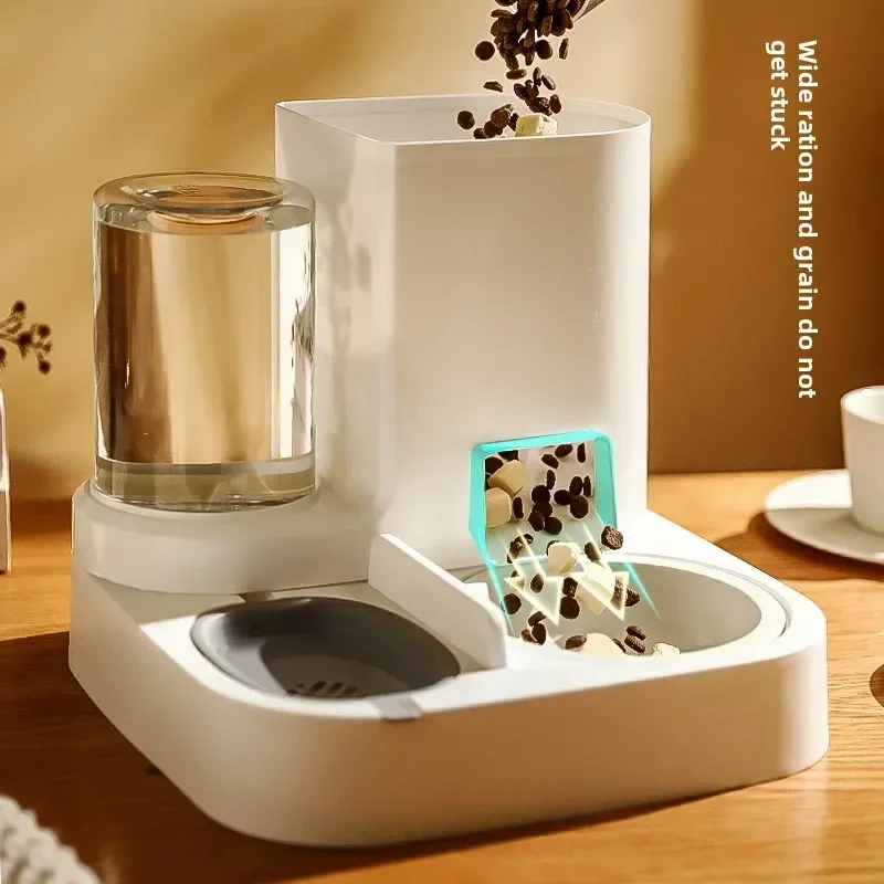 Automatic cat feeder Water feeder Dog bowl Cat bowl 2-in-1 Water dispenser Cat bowl Pet supplies