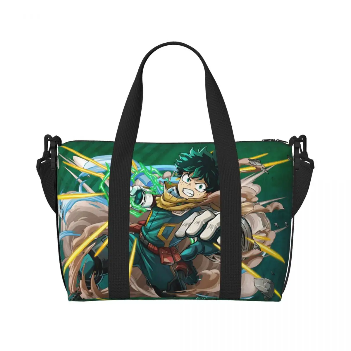 

Сумка-шоппер My H-Heros Academias Groceries Tote для женщин, большая вместительная сумка в стиле Fire Style, модная сумка с комиксами, для спортзала, пляжа, путешествий