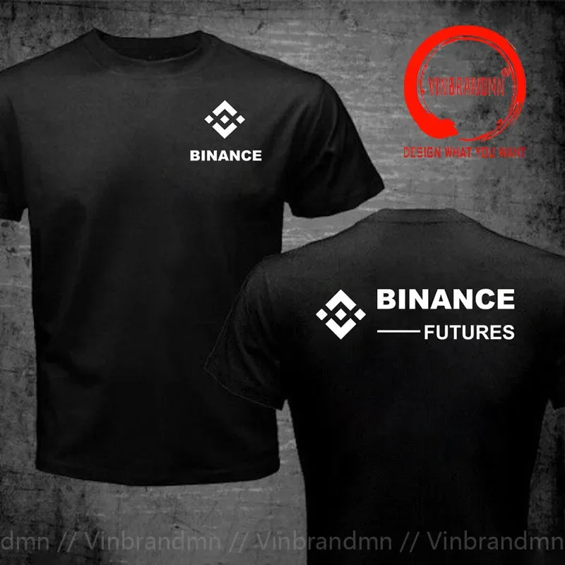 Crypto Binance T-shirt Harajuku Punk Cryptocurrency BNB Logo Men's T Shirts Men Tops Tees Bitcoin Blockchain T Shirt Male Tshirt