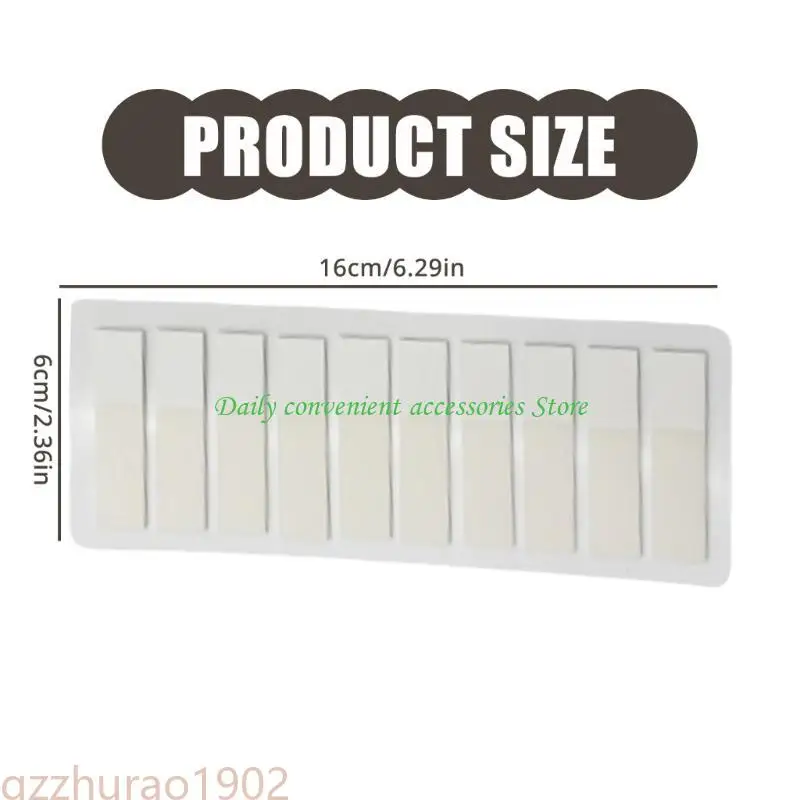 97QB 120Pieces White Clear INDEX LABEL 44x11mm PET Label Label Notes Notes