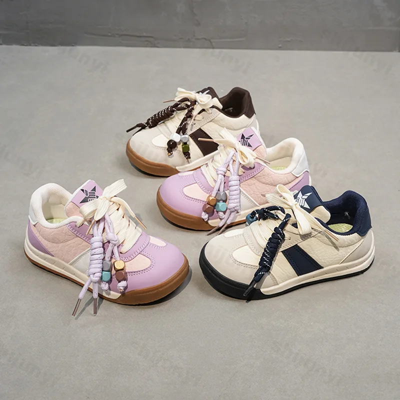 

Детские кроссовки, осень 2023, новые уличные нескользящие повседневные туфли на мягкой подошве для девочек, легкие удобные туфли для мальчиков с перекрестной завязкой