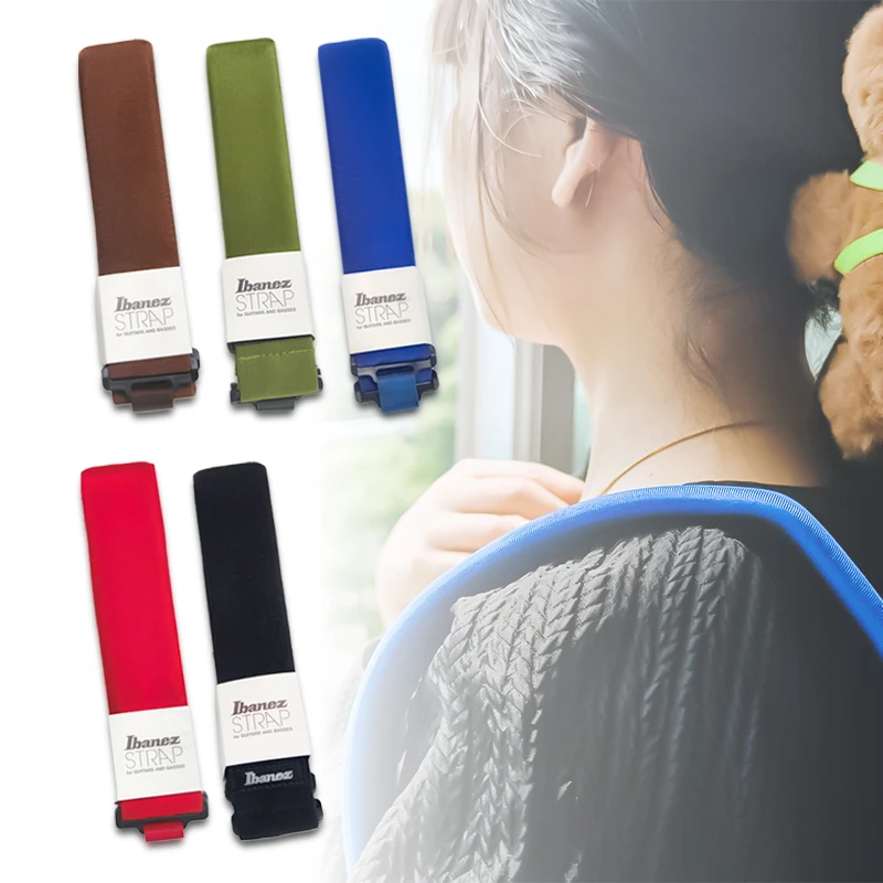 Ibanez Guitar Strap Thickened Sponge Adjustable Length Easy Installation Fits Bass, Acoustic Guitar, Electric Guitar