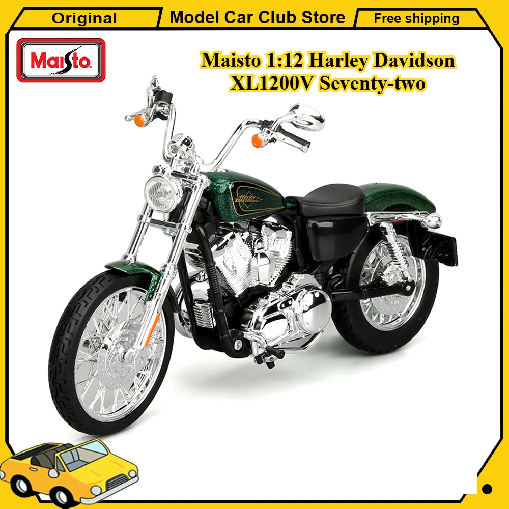 Maisto 1:12 Harley Davidson XL1200V Seventy-two Moto Motorcycle Sportster Model Alloy Vehicles Collectible Model Ornament Toys