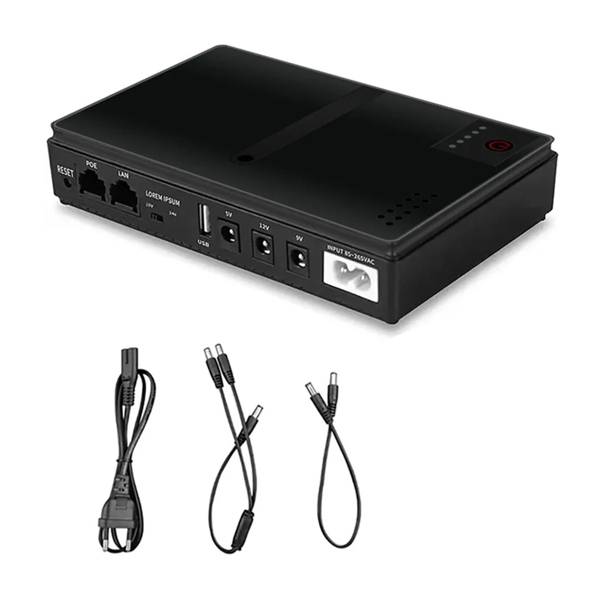 

DC1018P Router UPS Uninterruptible Power Supply DC 9V12V Optical Cat Monitoring Standby Mobile Router-EU Plug