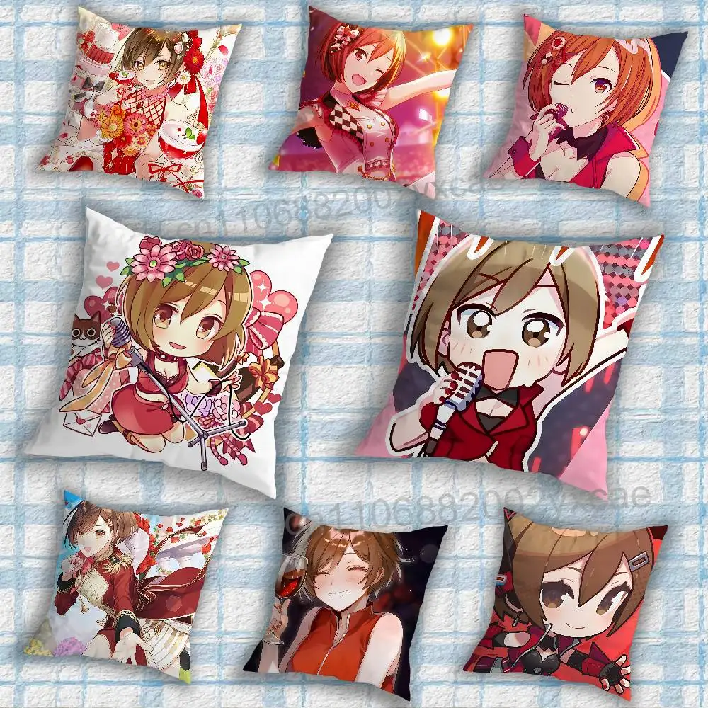 

Hot Vocaloid MEIKO-ES Cushion Cover Suitable For Sofa Car Bedroom Office Cushions Decorative Pillow Case