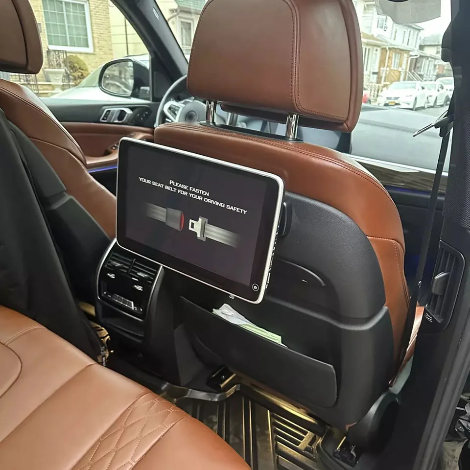 BacK TV Screen For BMW X5 G05 X6 G06 X7 G07 Rear Seat Entertainment System Headrest Android With Car Pillow Monitor Plug & Play - view 2