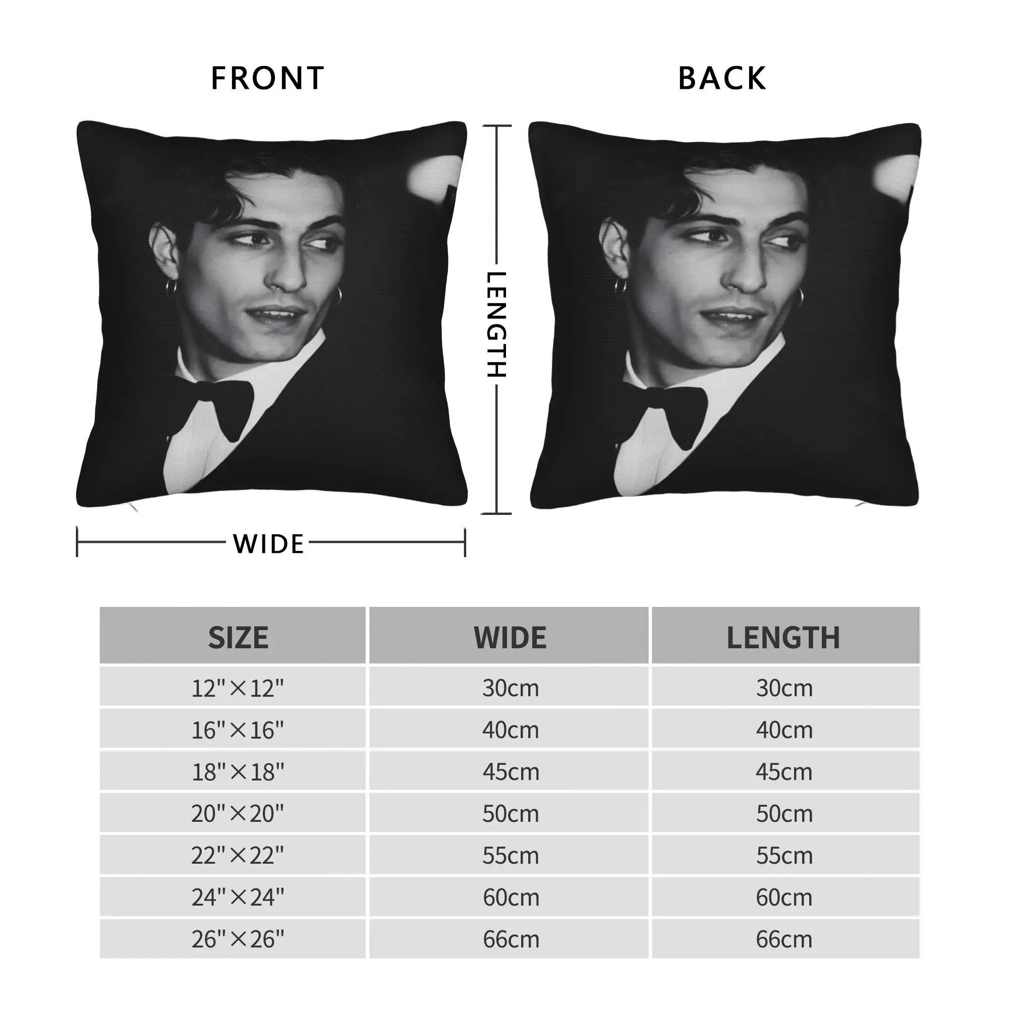 Singer Damiano David Pillow Case  Soft Pillow Cover Retro Trendy Pillowcases For Sofa Couch Bed Living Room