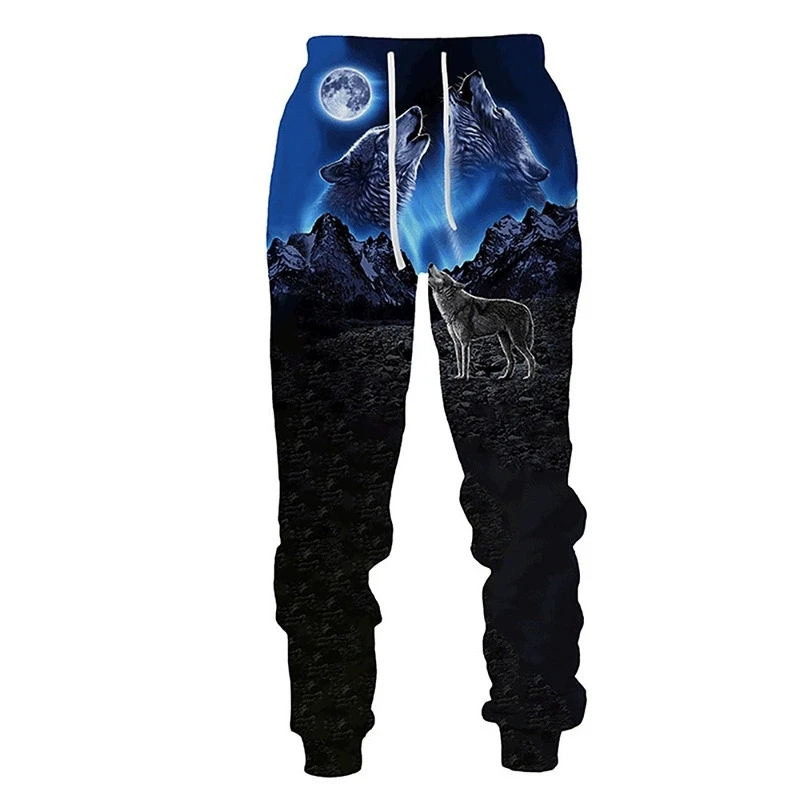 New Unisex The Wolf 3D Print Causal Clothing Fashion Men Women  Hip Hop Pants Plus Size S-7XL Trouser Jogger Men