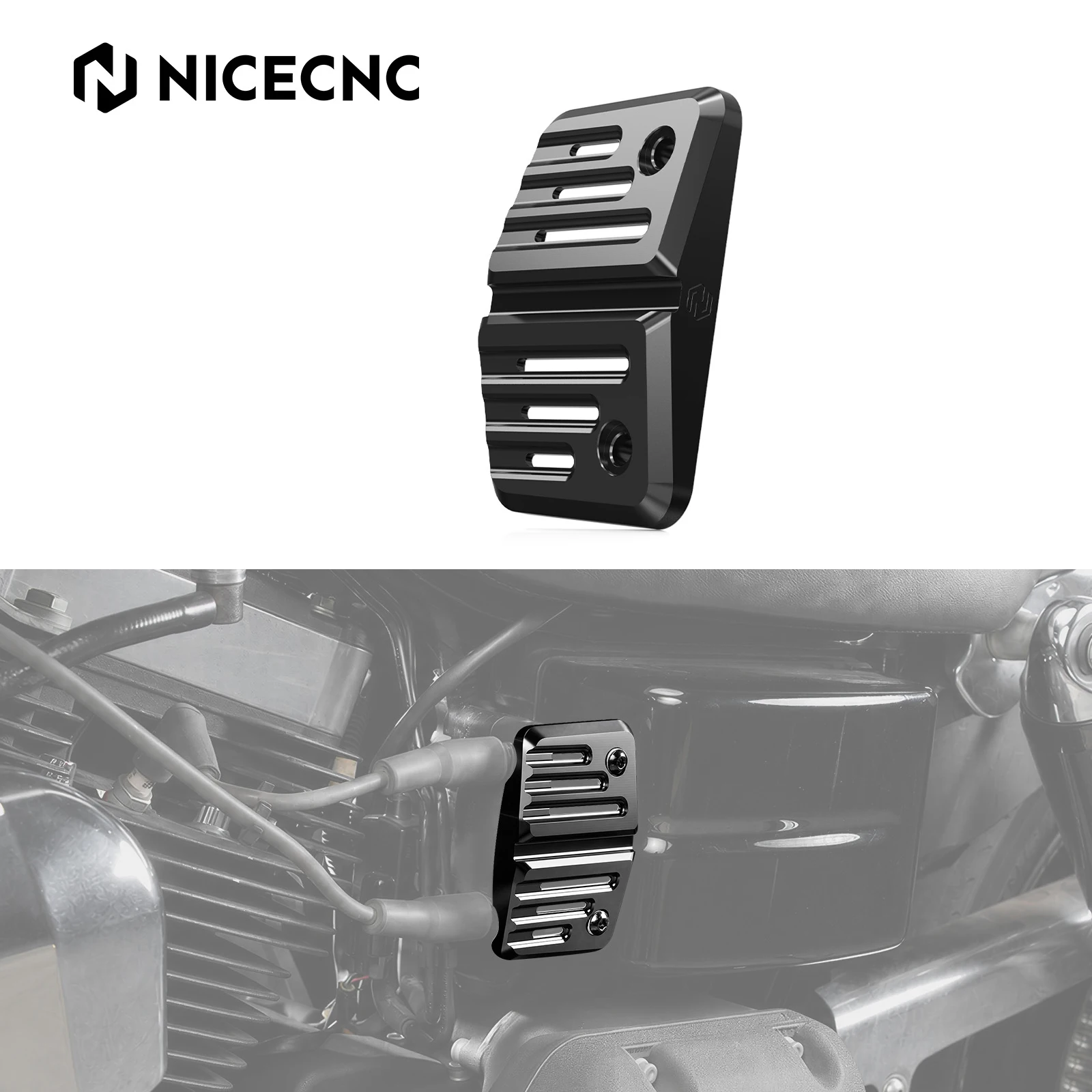 For 2006-2017 Harley Dyna Fat Bob FXDF Low Rider FXDL Street Bob FXDB Wide Glide FXDWG Super Glide NICECNC Ignition Coil Cover