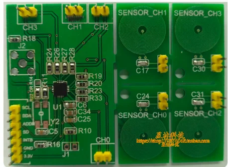 

Ldc1614 Module Metal Detection Touch Inductance Sensor High Resolution 28 Bit