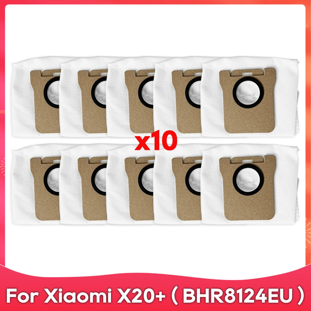 Saco de pó para xiaomi robô vácuo x10 + x20 + x20 plus x10 plus peças acessórios escova lateral