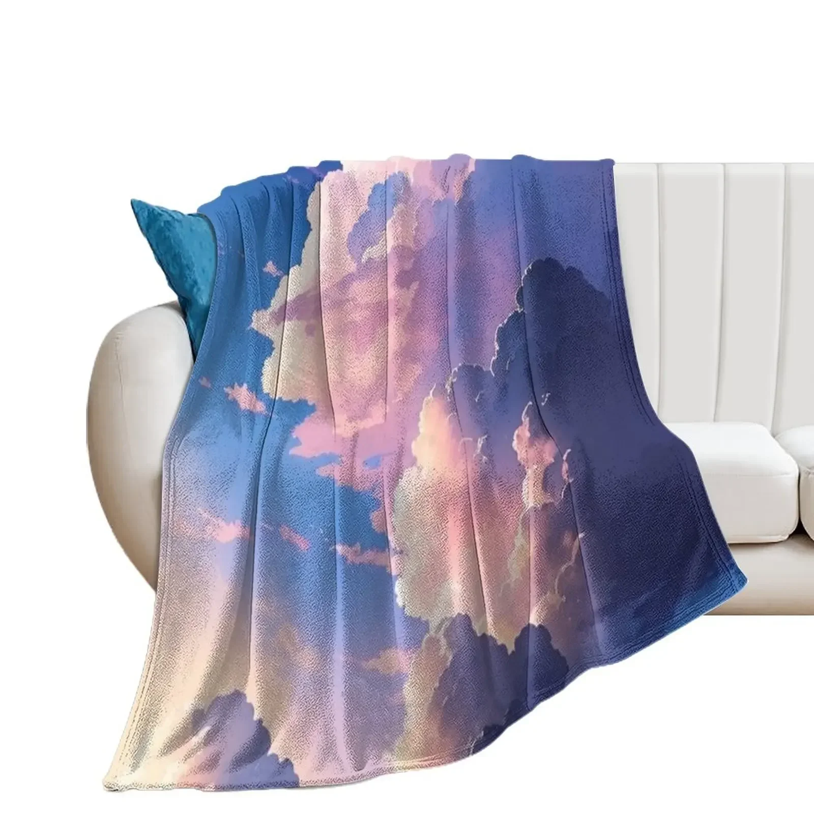 

Beautiful Clouds Throw Blanket Summer Decorative Sofa Blankets