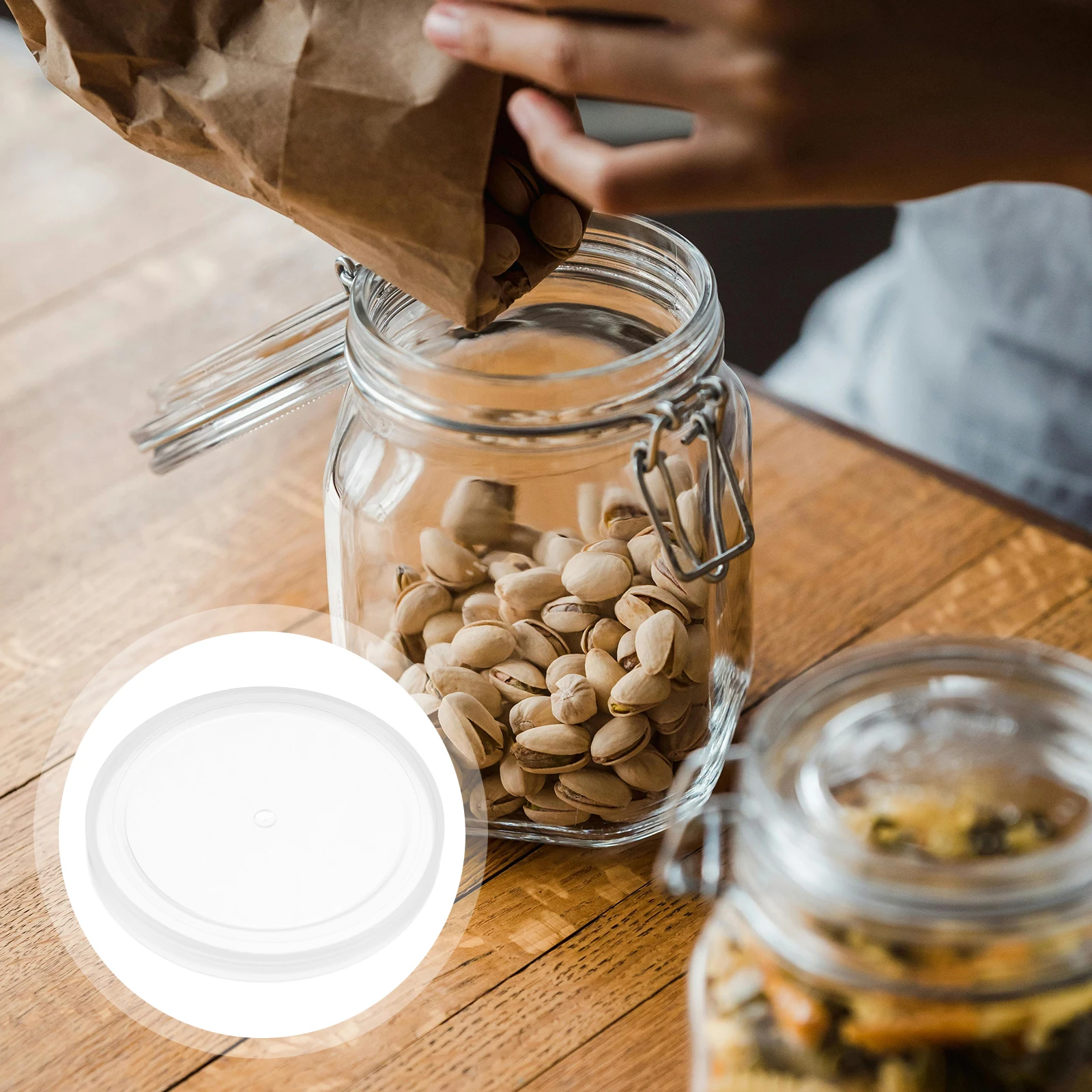 

Clear Can Fresh-keeping Lid Covers for Dog Food Cans Storage Containers with Lids