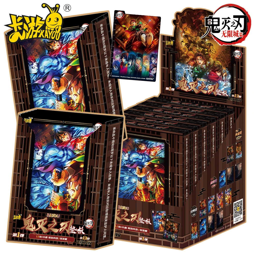 

Новые оригинальные карточки Kayou Demon Slayer: креативные, забавные, популярные аниме-фигурки, крутой настольный коврик, коллекционные карточки, детские игрушки, подарки