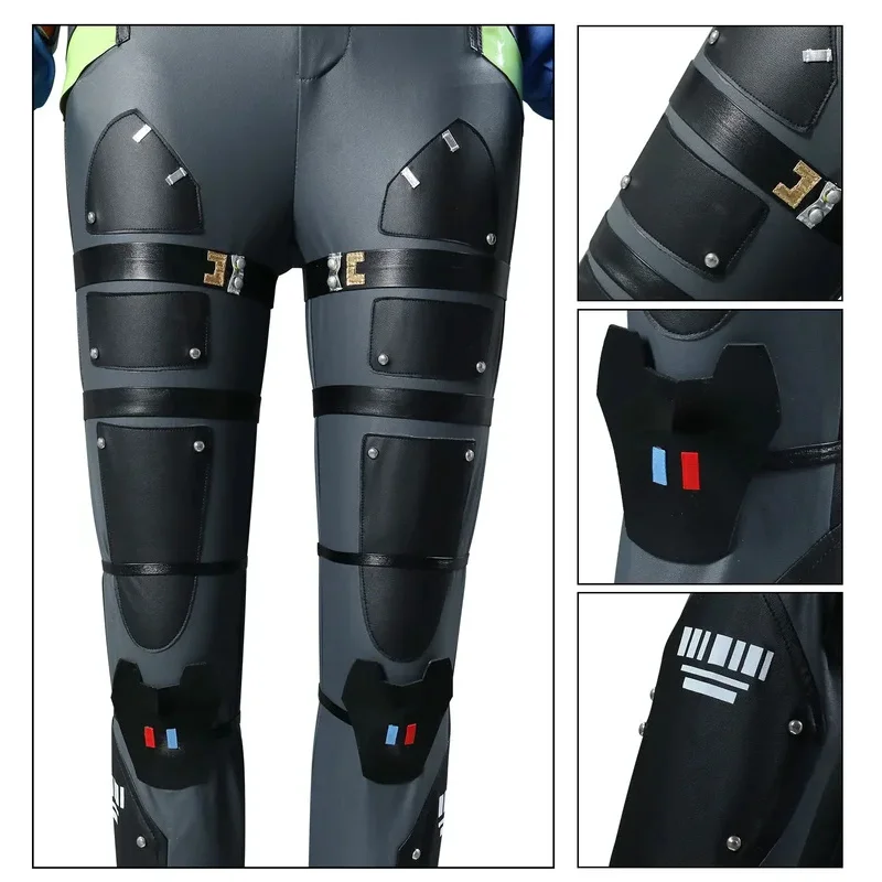 게임 Zenless Zone Zero Zhu Yuan 코스프레 의상 가발 유니폼 형사 조사 특수 대응 팀 Eridu Halloweena;k6;8',