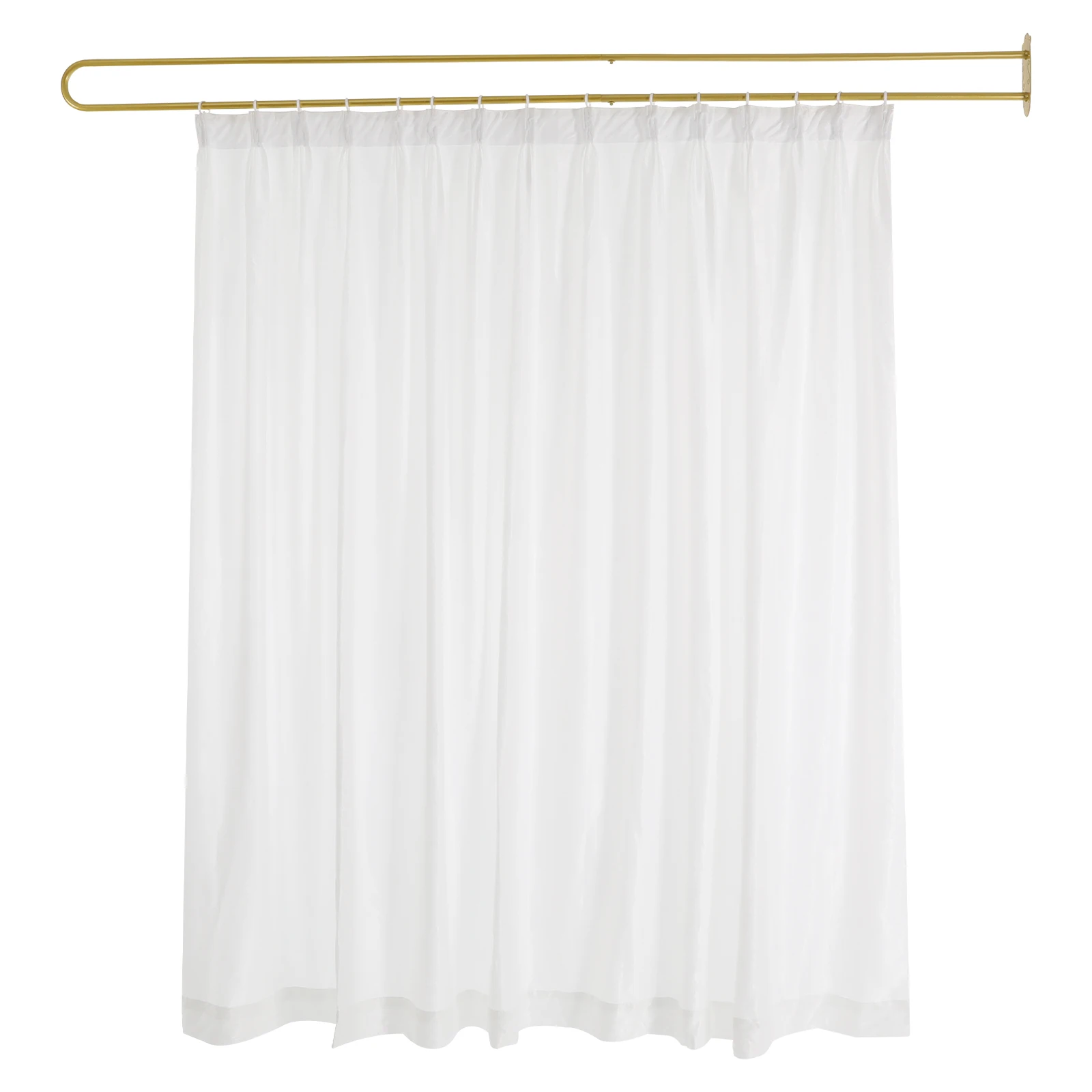 Partition Curtain With U-Shape Tube, Privacy Partition Curtain, Partition Curtain for Room Divider