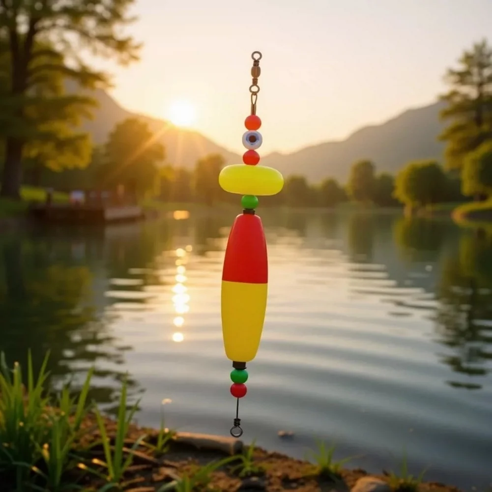 Fishing Rig Set 6pcs Using 304 Stainless Steel Construction Foam Floats and Functional Rattle Beads for Target Species