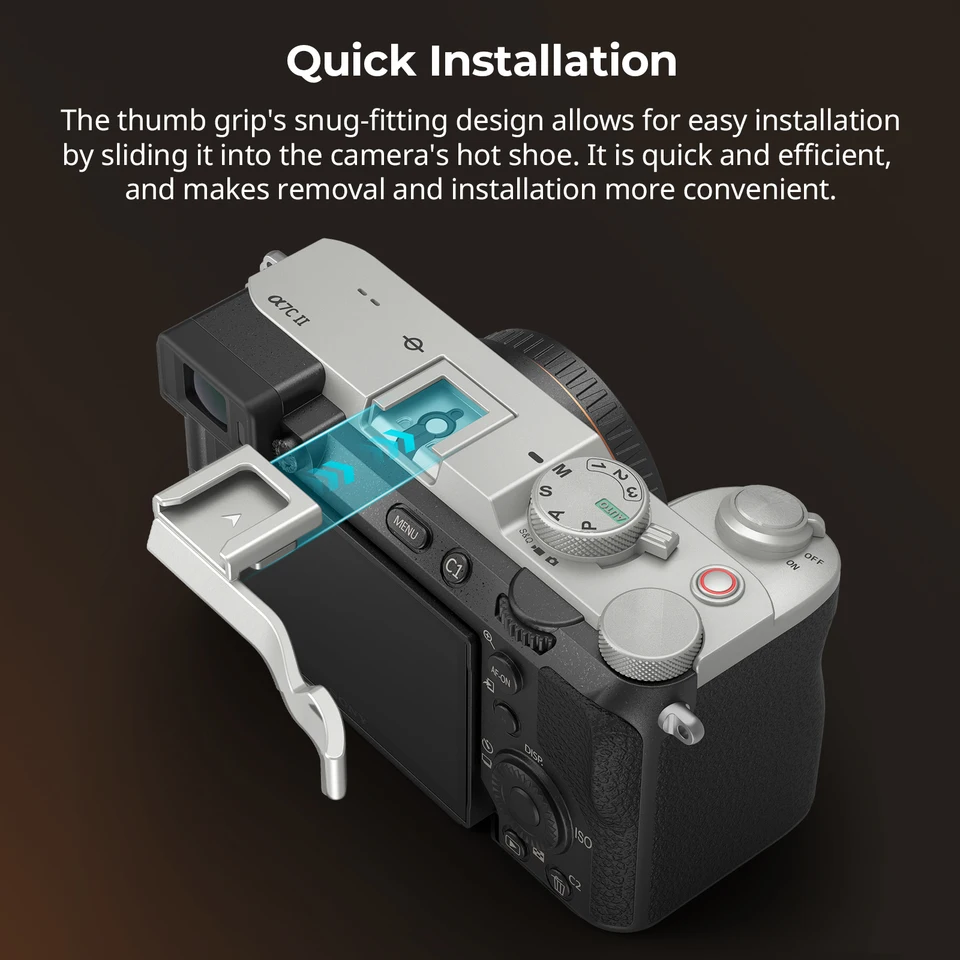 α7iv ミラーレス一眼カメラ SmallRig サムグリップ付き Smallrig ソニーA7C II A7CR A7C用サムグリップ 4818