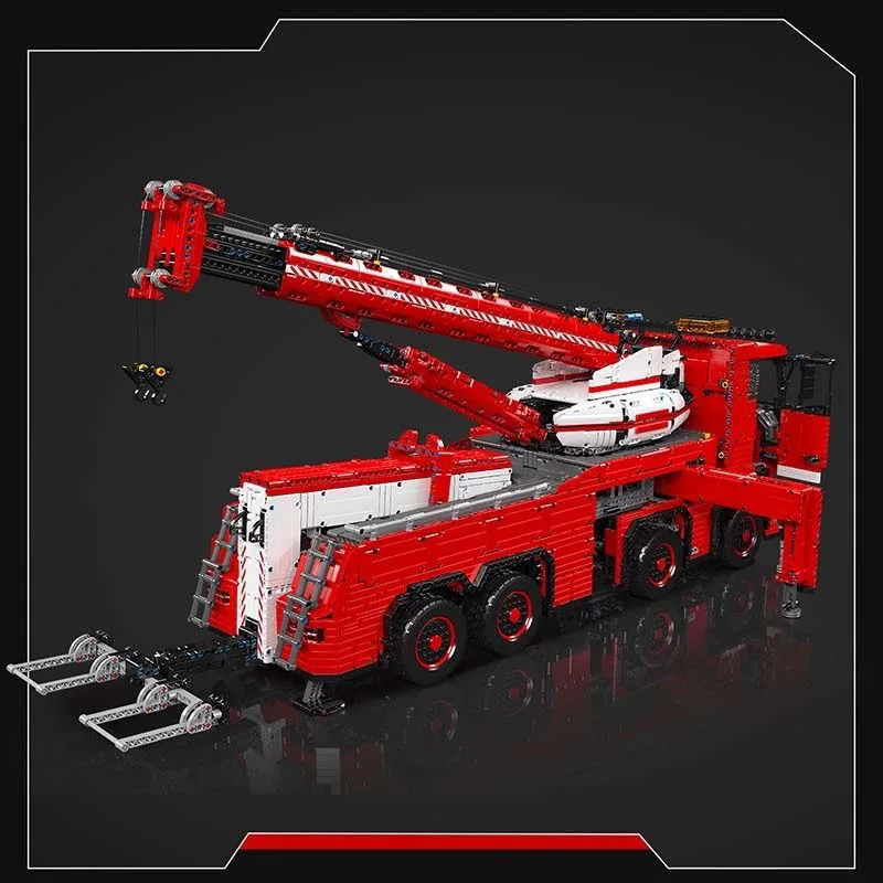 MOLD KING 19008S camión de remolque motorizado técnico MKII bloque de construcción Control por aplicación grúa móvil ladrillos juguetes MOC-29848 regalos para niños