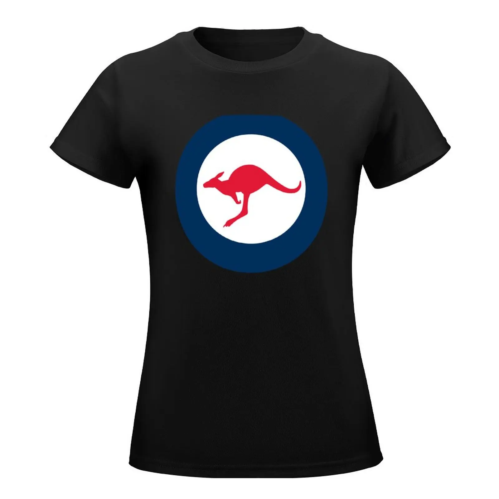 RAAF ROYAL AUSTRALIA AIR FORCE ROUNDEL RONDEL KANGAROO T-Shirt summer tops oversized Women's t-shirt