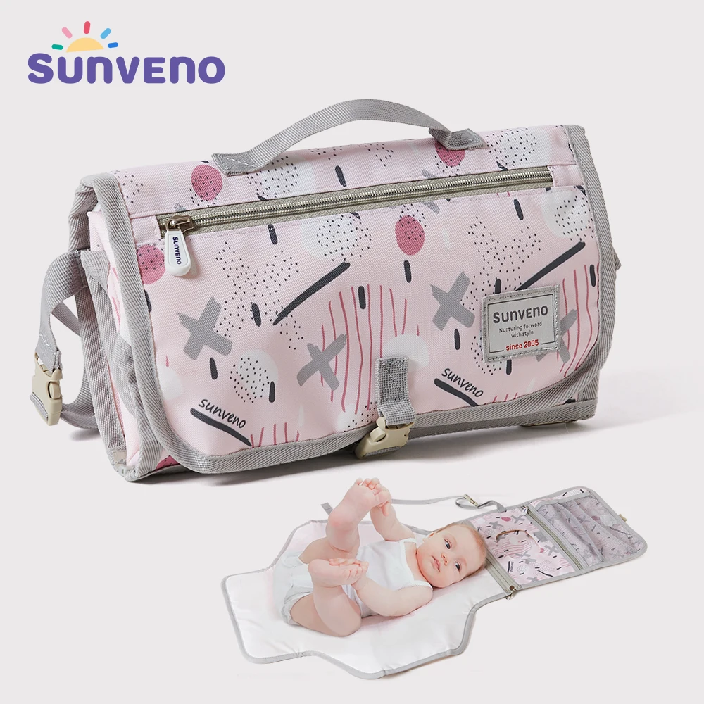 Sunveno-cambiador de bebé, colchoneta portátil plegable, lavable, impermeable, almohadilla de cambio, alfombrillas reutilizables, almohadilla de