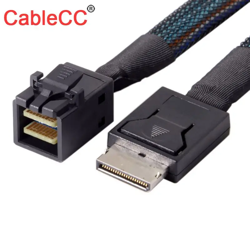 CY CableCC SFF-8643 to OCuLink PCIe PCI-Express SFF-8611 4i SSD Data Active Cable 50cm