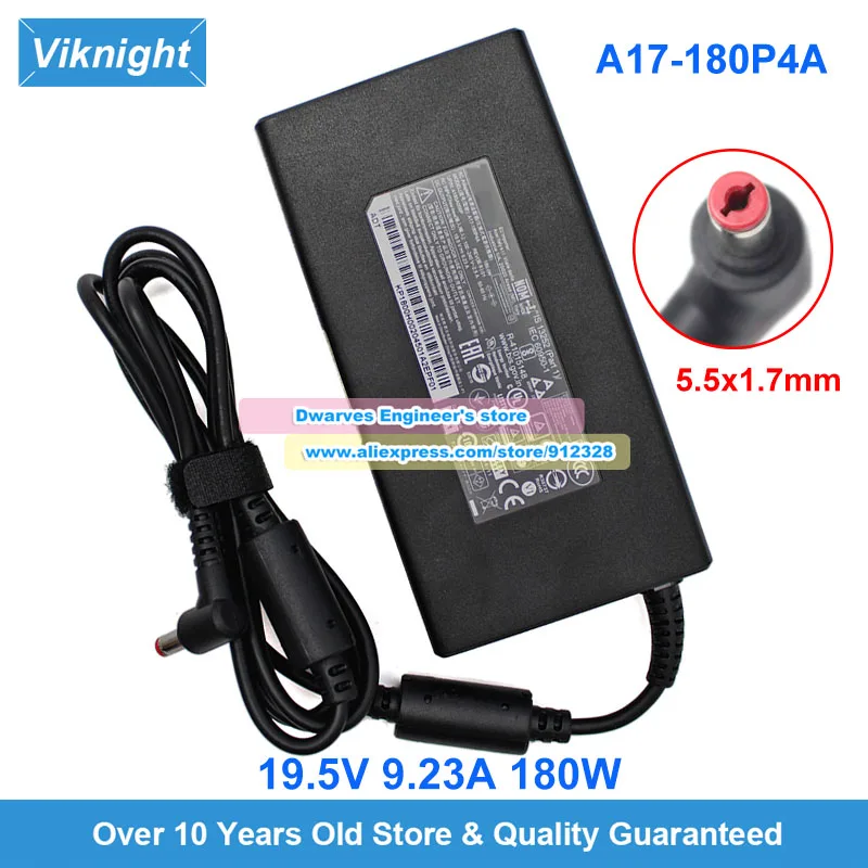 

Genuine CHICONY 19.5V 9.23A AC Adapter A17-180P4A For ACER NITRO AN515-55 PREDATOR TRITON 300 SE GAMING PT314-51S TRITON 300 SE