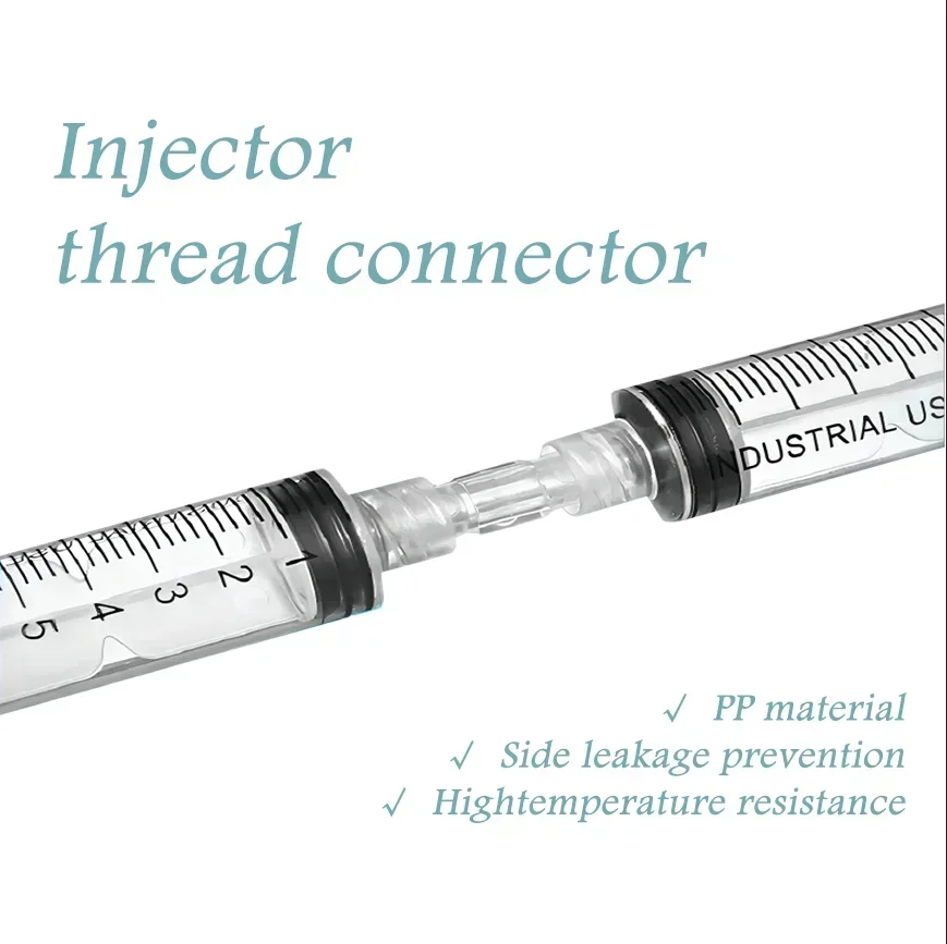 

Double Helix Medical Sterile Luer Lock Adapter Transparent Pp Syringe Connector Plastic Syringe Connector Tool PartsLeak