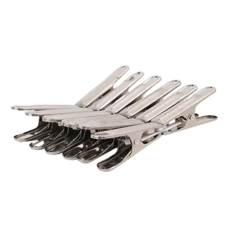 Utility Metal Clips Stainless Steel Clothes Pins Laundry Clips Underwear Pegs for Clothesline Kitchen Food Bag Storage Clip