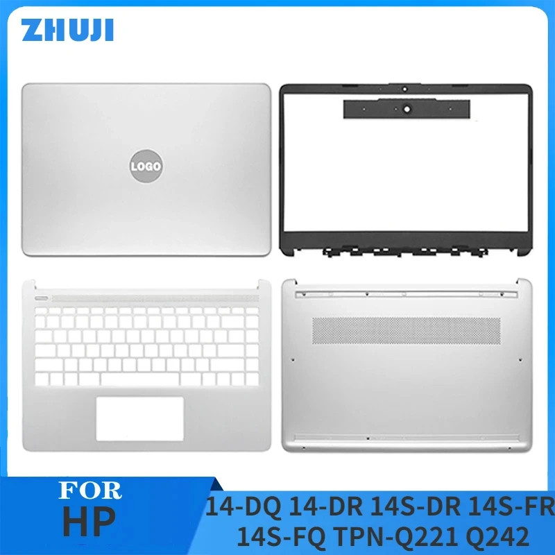 New Case For HP 14-DQ 14-DR 14S-DR 14S-FR 14S-FQ TPN-Q221 LCD Back Cover Front Bezel Palmrest Bottom Case Hinges Top Lower Cover