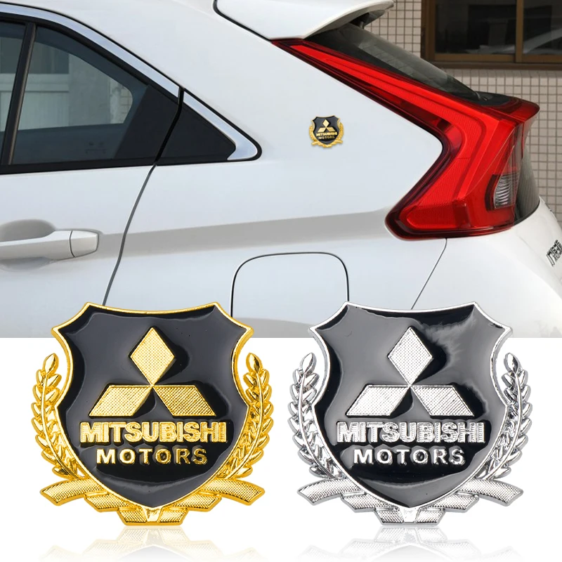 Car Stickers Side Decoration Stickers Personalized Metal Wheat Ear Car Emblems Logo For Mitsubishi ASX 2011