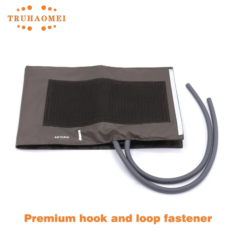 Double Hoses Reusable Blood Pressure NIBP Cuff Neonate to Adult Dual Tubes for Patient Monitor Brown Color 7 Sizes Available