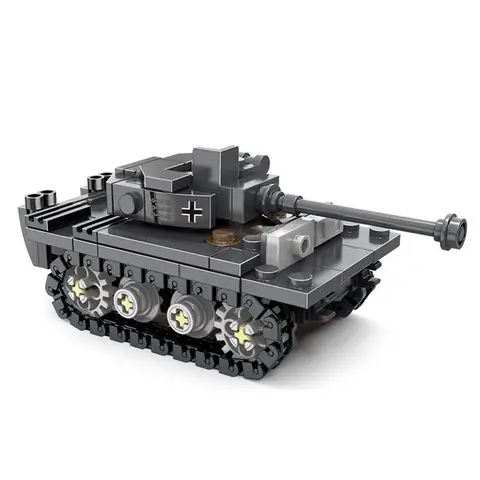 World War 2 WW2 Army Military Soldiers SAWT Soldiers The King Tiger Heavy Tank DIY Model ​Building Blocks Bricks Children'S Toys