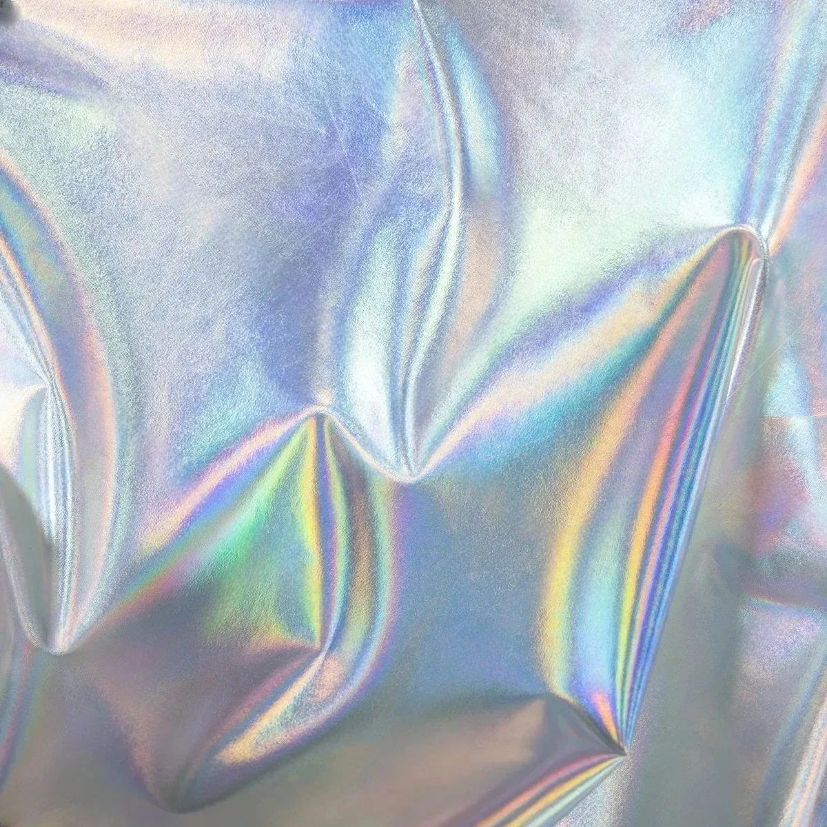 Shiny Purple Iridescent Spandex Fabric Stretchy for DIY Sewing Material Wedding Dress Garment Wide 150cm Sold By The Meter
