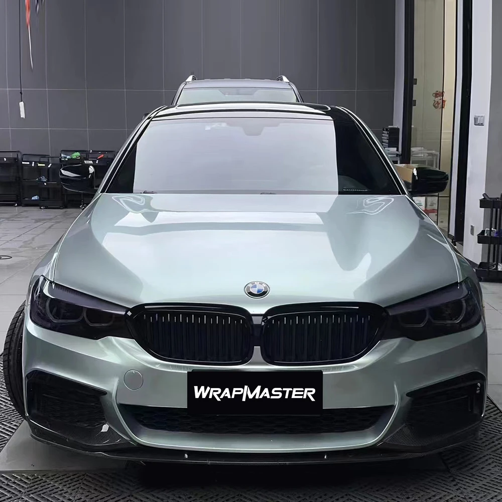 

Супер глянцевая зеленая автомобильная пленка Wrapmaster с металлическим блеском, автомобильная виниловая пленка