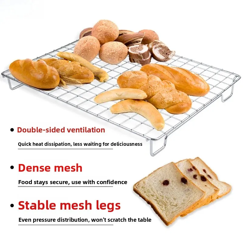 Computer Heat Sink Rack Baking Cooling Grid BBQ Grill Oven Home Use Dense Mesh Bread Cake Cooling Drain Rack Cooking Utensils