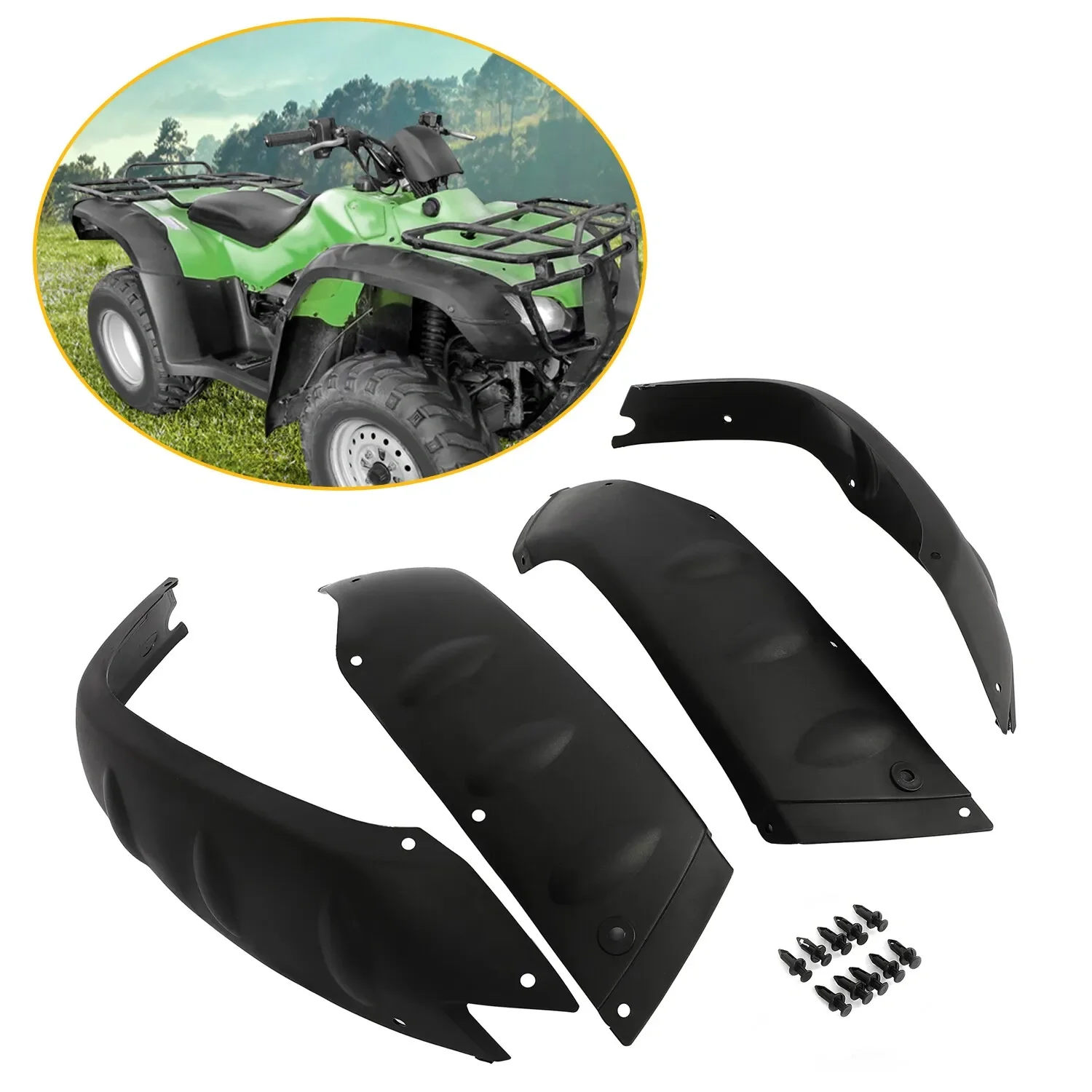 

Fender Flares Mud Guards for Honda TRX350 TRX400 Rancher 2004 2005 2006 2007