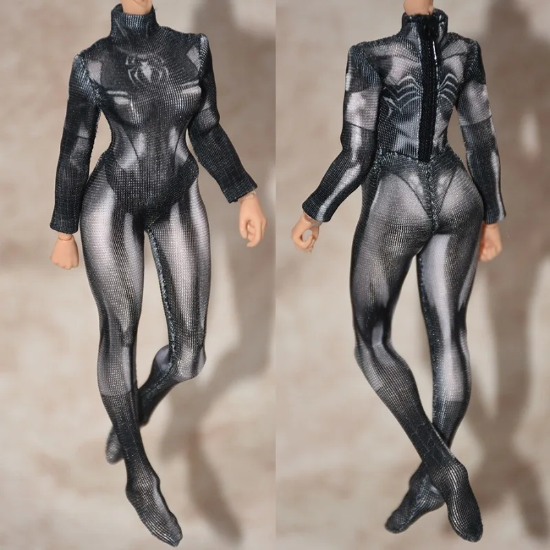

1/12 Scale Female Soldier Romankey Tight Fitting Jumpsuit Clothes Accessory for 6inch Action Figures Body Decoration