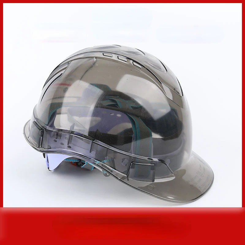 Casque de sécurité transparent pour la construction, l\'escalade, le steeplejack, le casque de protection du travailleur, le casque de sécurité au