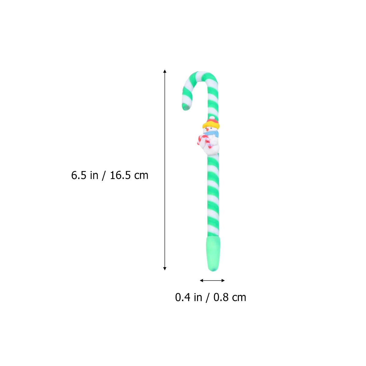 

6pcs Christmas Crutch Gel Pens Snowman Santa Design Funny Writing Pens Premium Plastic Lightweight Smooth Stationery Party