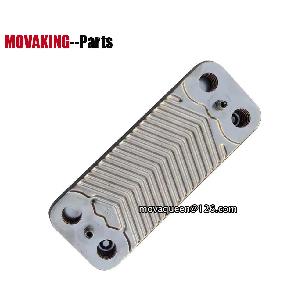 เครื่องแลกเปลี่ยนความร้อนสำรองขนาด148มม. 10แผ่นเครื่องแลกเปลี่ยนความร้อนสำหรับหม้อไอน้ำก๊าซ