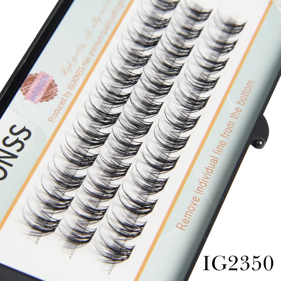 IGUIONSS 30D 40D Super Cluster Eyelash Extension Natural Mink makeup Lashes Individual False eyelashes