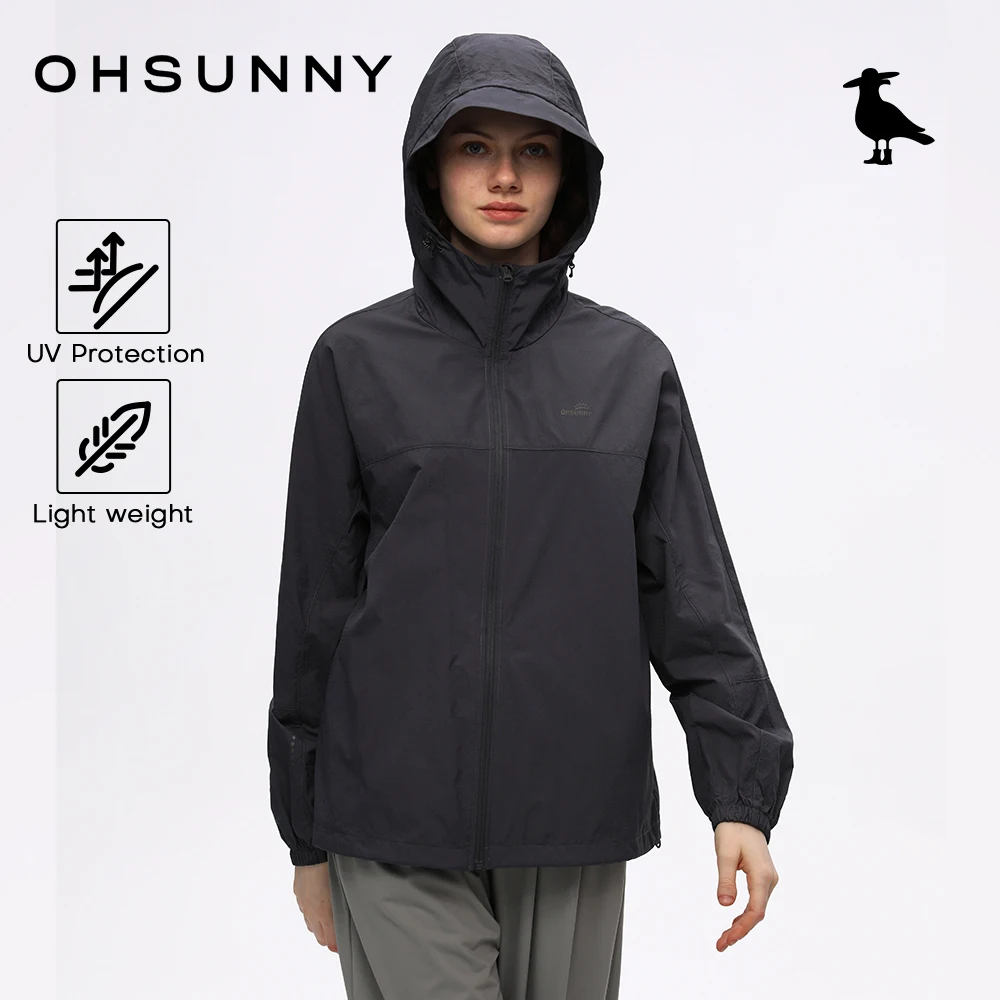 

OhSunny Unisex Golf Casual Jackets,UPF50+ Quick-Dry Cooling Windbreaker Coat,Summer Outdoor Lightweight Packable Sun Jacket