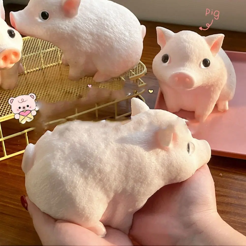 Slow Rebound Zodiac Piggy Squeeze Toy Cartoon Animal Simulation Piggy Squeeze Toys Soft Colorful Big Piggy Fidget Toy Office