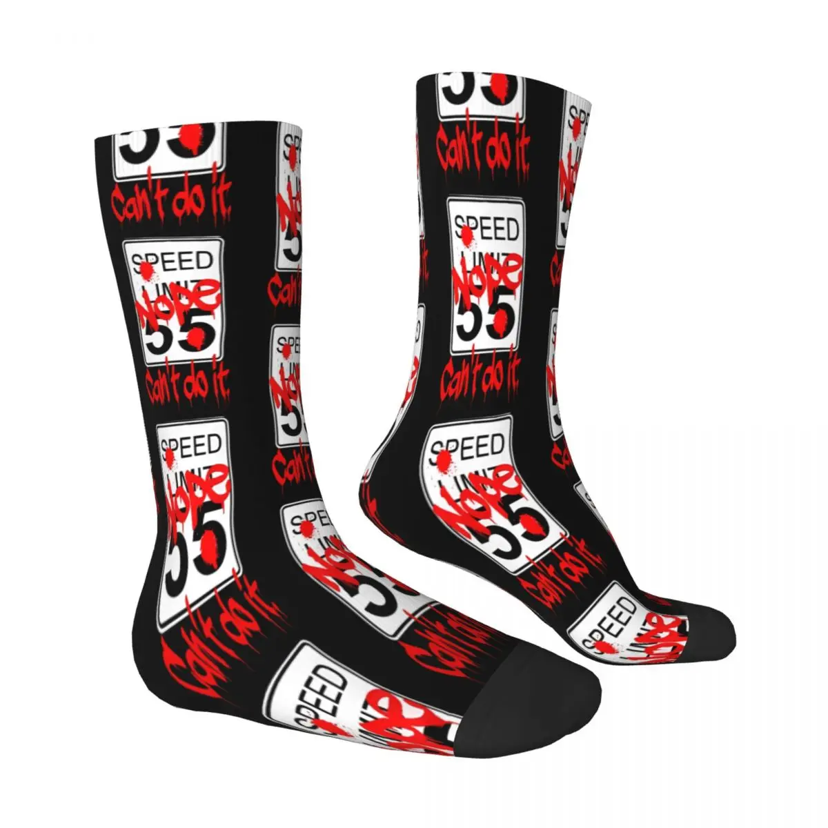 Speed Limit Graffiti Socks Male Mens Women Autumn Stockings Printed