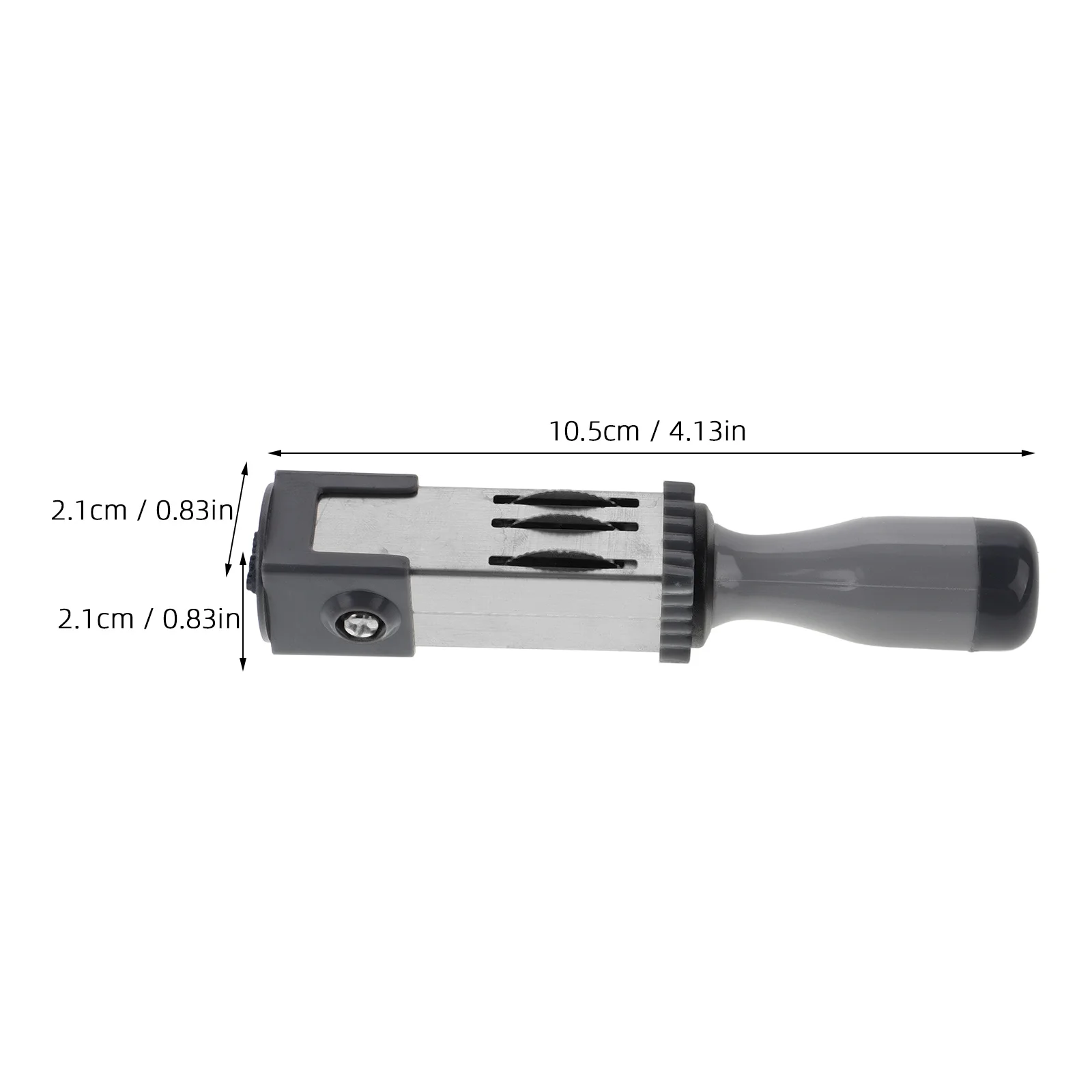 Material de carimbo de data (redondo 21 mm) Tempo de uso diário Adicionar arquivo de tinta Prata Pequeno Stamper Office