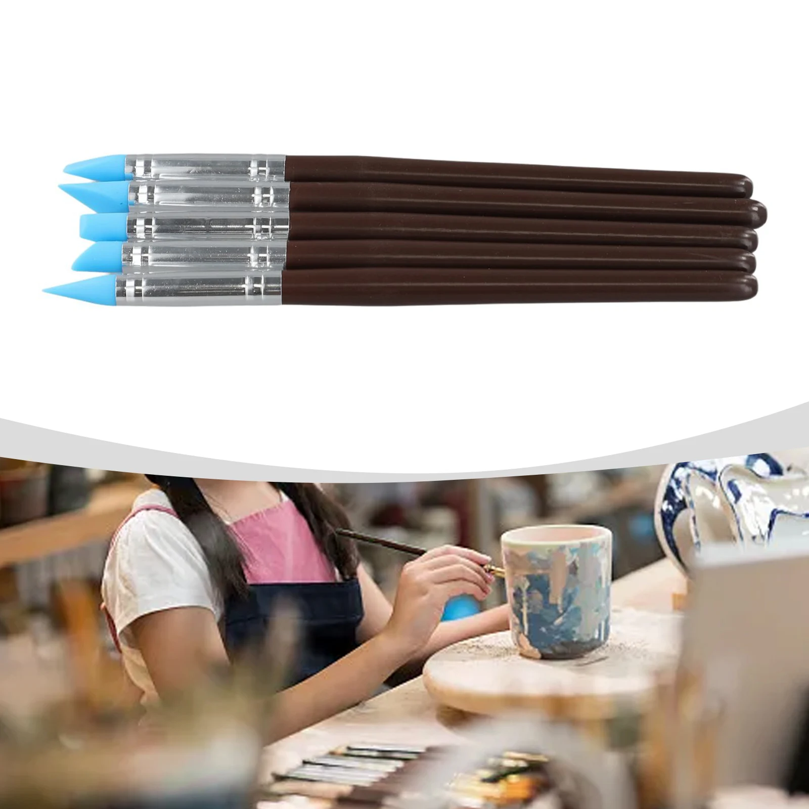 Compacto e portátil Clay Sculpting Tool Set, caneta Clay, Shaping Tools