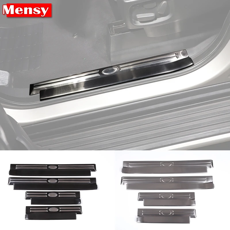 

For Land Rover Discovery 4 LR4 2010-2016 Car styling Door Sill Scuff Plate Trims Threshold Kick Pedal Protect Car Accessories