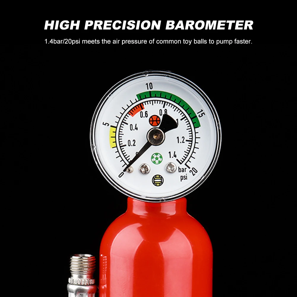 مضخة دراجة محمولة 20 رطل لكل بوصة مربعة مع مقياس الضغط منفاخ إطارات دراجة نارية ضد الغبار مضخة إطار دراجة لدراجة الطريق الجبلية