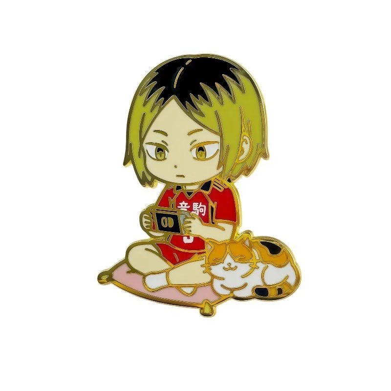 

Volleyball Boy!! 2026 New Cartoon Metal Brooch Design Creative Personality Badge Versatile Decorative Accessories